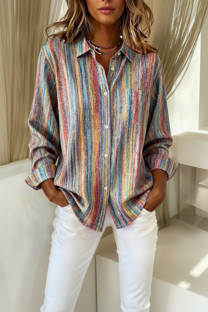 Olyssia - Button-Up Shirt - Colourful