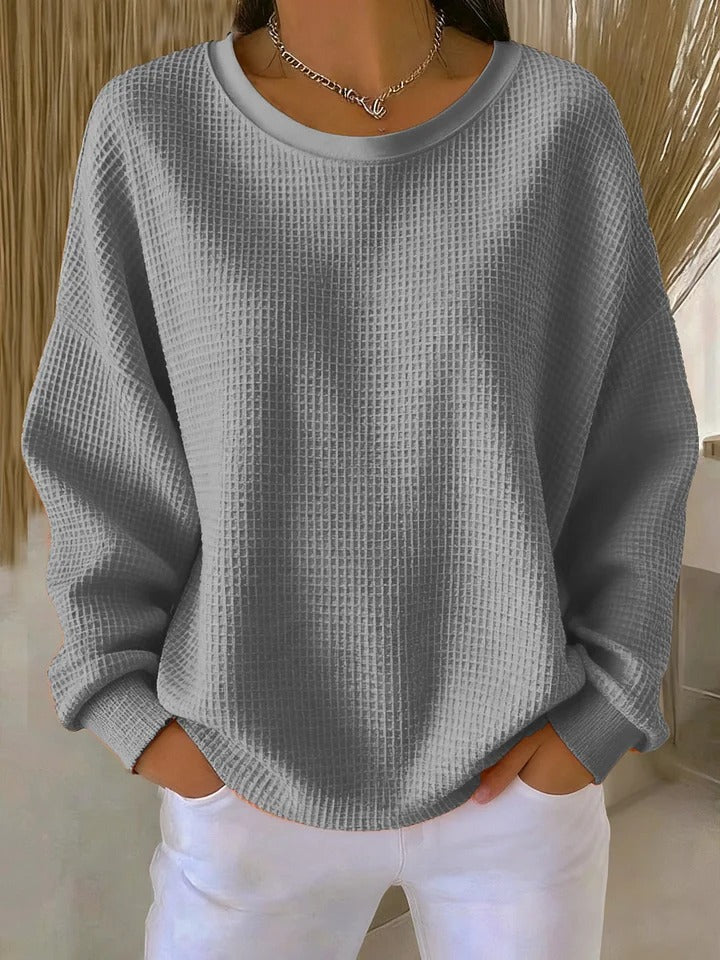 Olean - Soft-Touch Oversized Sweatshirt - Pink
