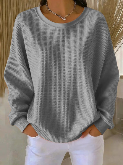 Olean - Soft-Touch Oversized Sweatshirt - Pink