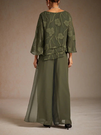 Tairess - Wide Leg Trouser - Olive