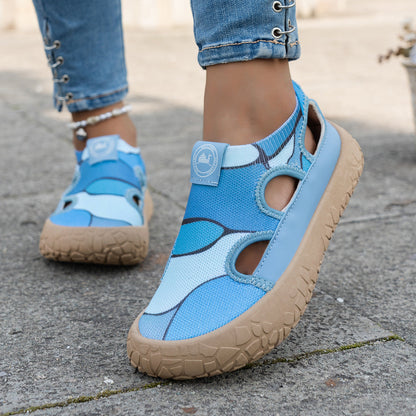 Maelina - Cushioned Comfort Walking Sneakers - Blue