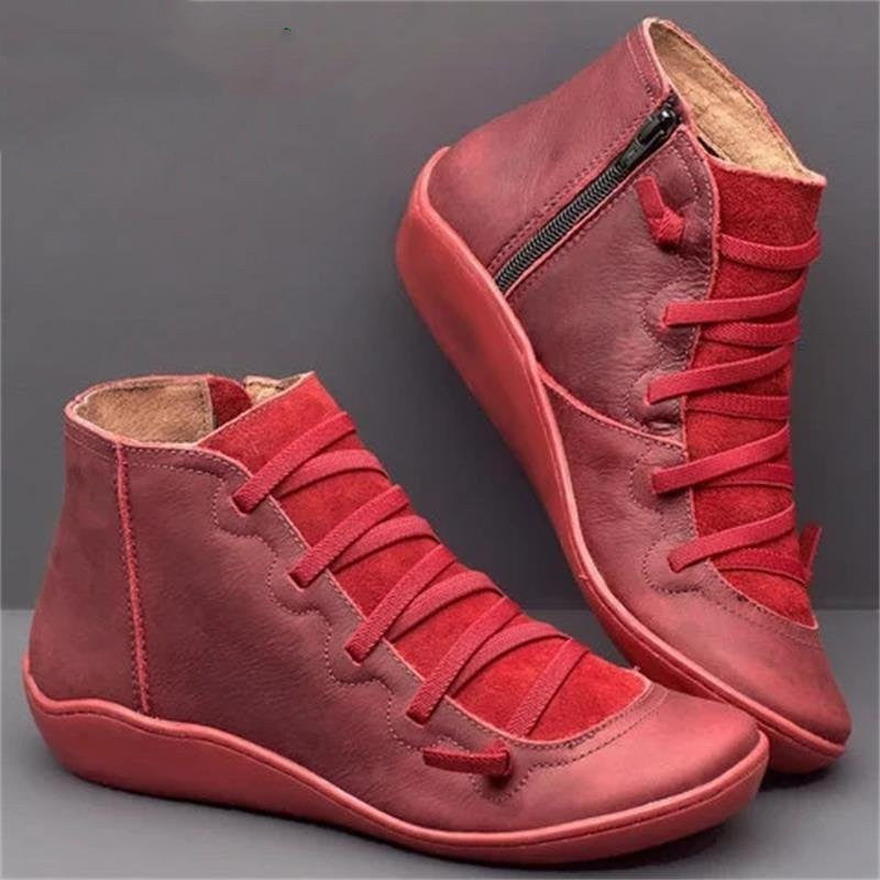Wenora - Zip Lace High-Top Sneakers - Brown
