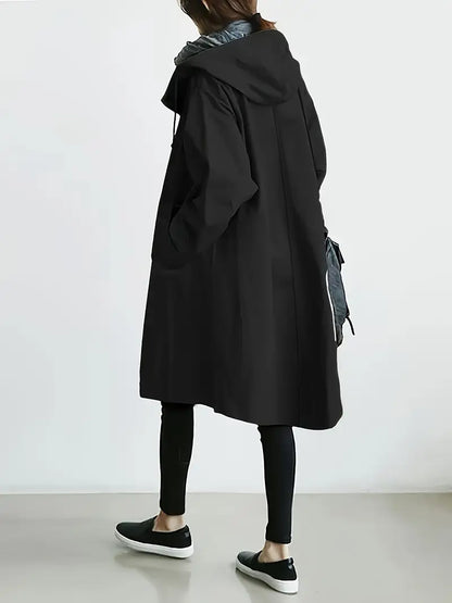 Lyonesse - Water-Resistant Oversized Trench Coat - Beige
