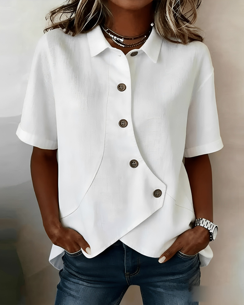 Lumina - Lightweight Linen Shirt - White