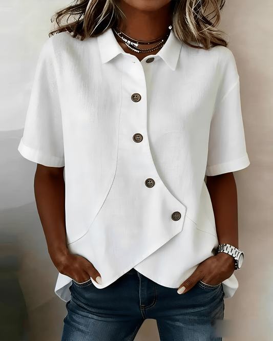 Lumina - Lightweight Linen Shirt - White