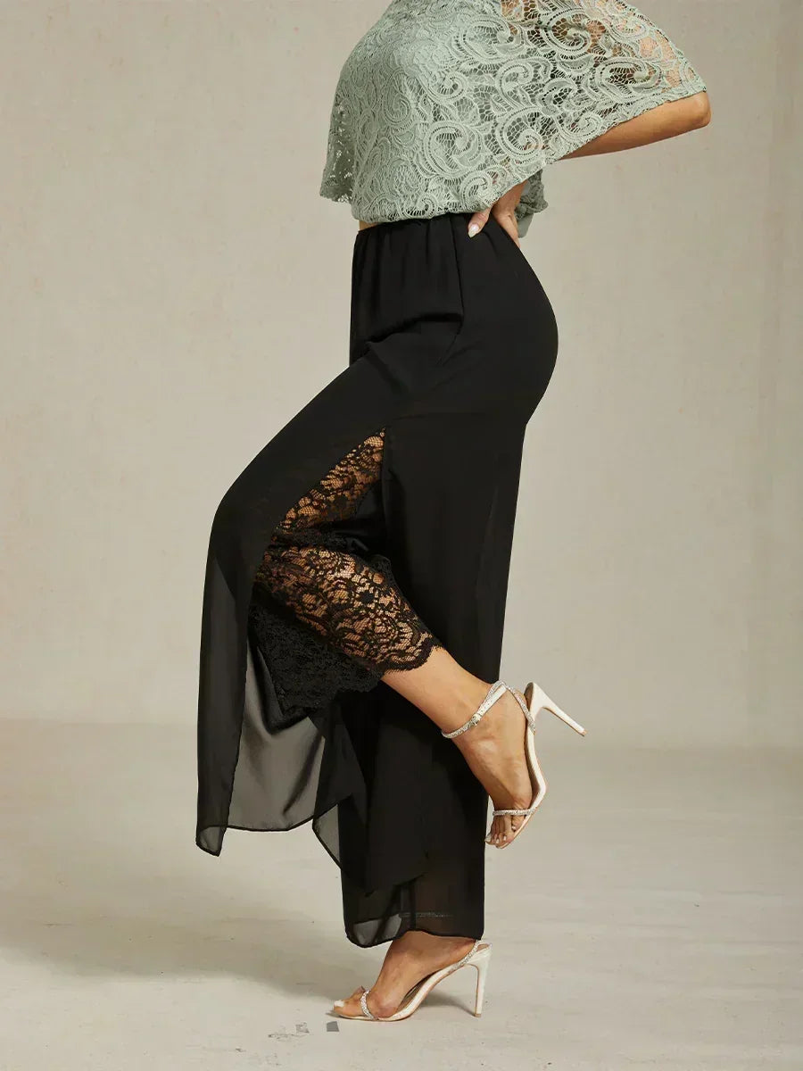 Tairess - Wide Leg Trouser - Navy