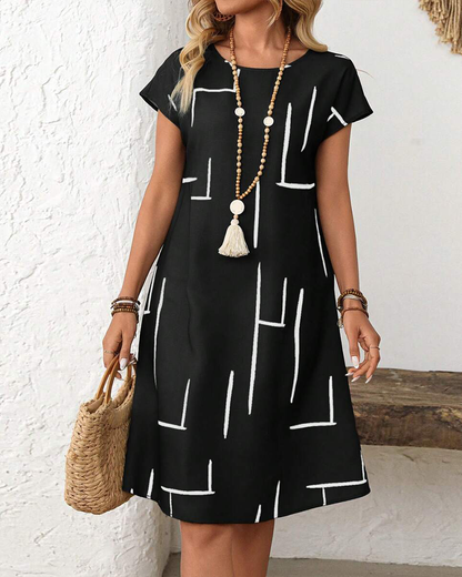 Delia - Soft-Touch Summer Dress - Beige
