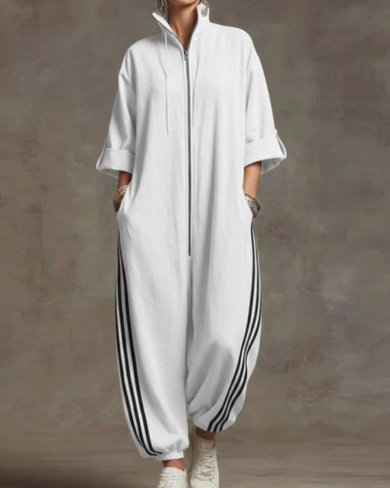 Lurelle - Zip Front Jumpsuit - Yellow