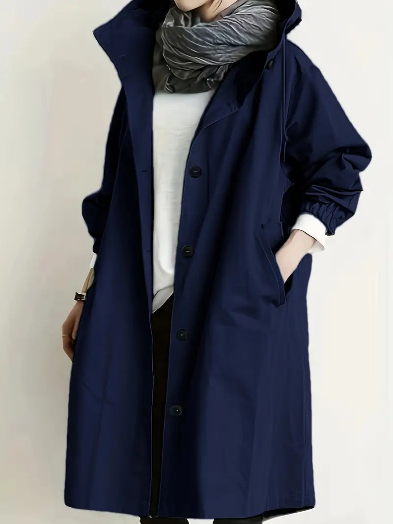 Lyonesse - Water-Resistant Oversized Trench Coat - Beige