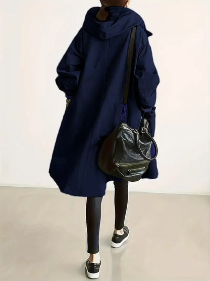 Lyonesse - Water-Resistant Oversized Trench Coat - Beige