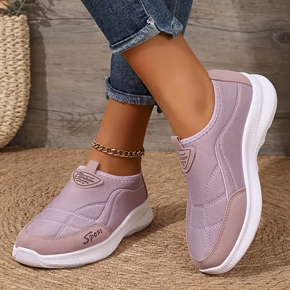 Solirae - Supportive Comfort Walking Sneakers - White