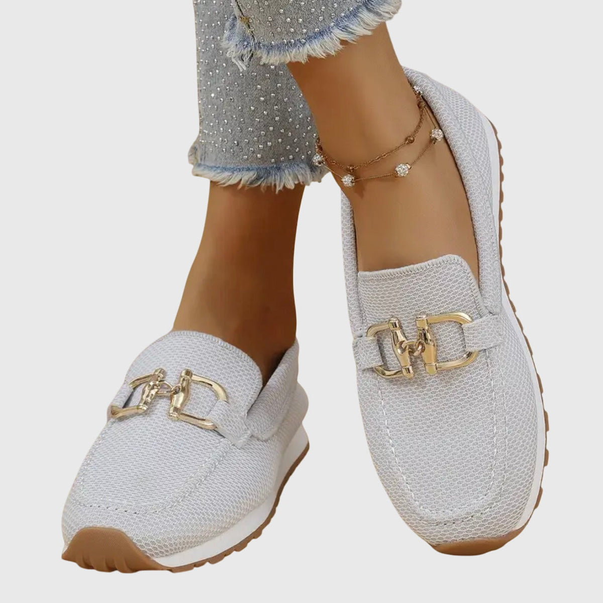 Lirina - Casual Slip-On Loafers - Blue
