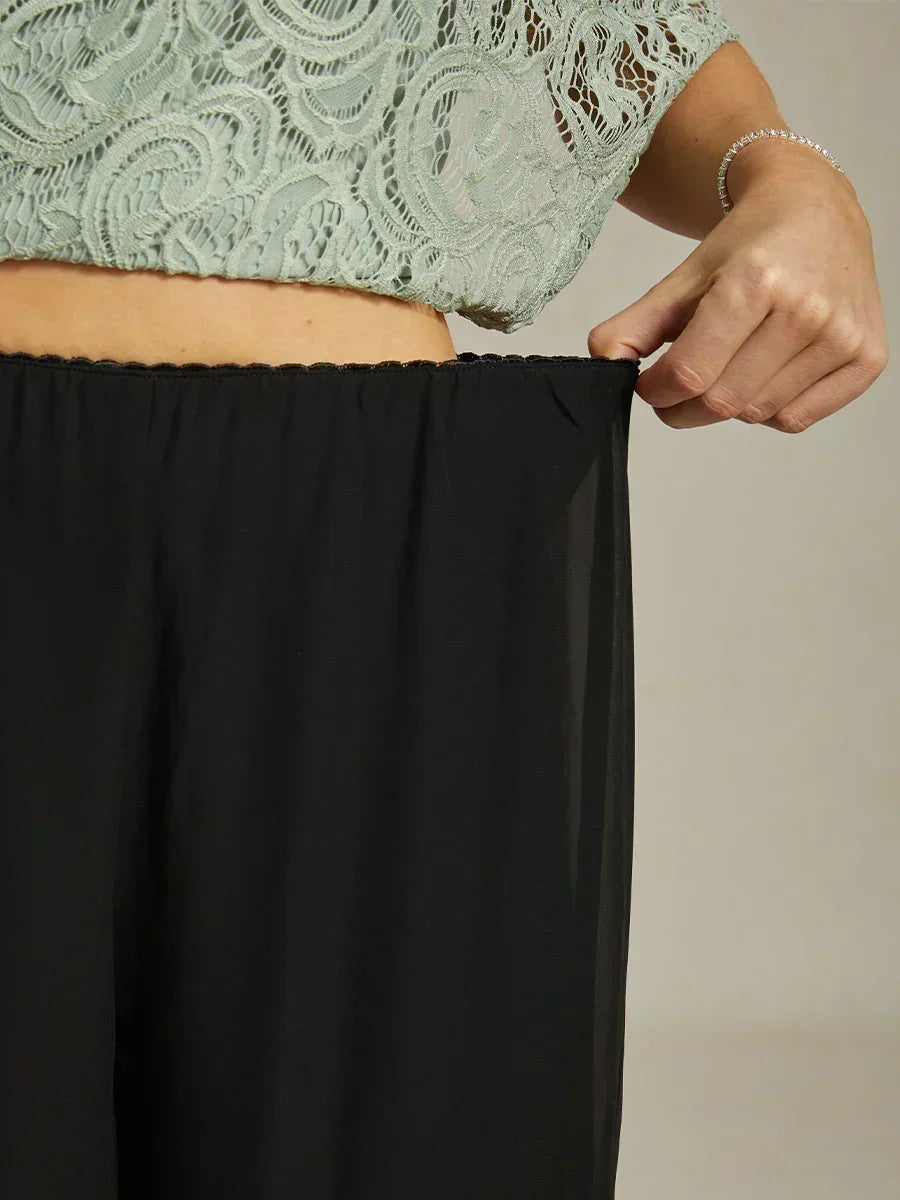 Tairess - Wide Leg Trouser - White