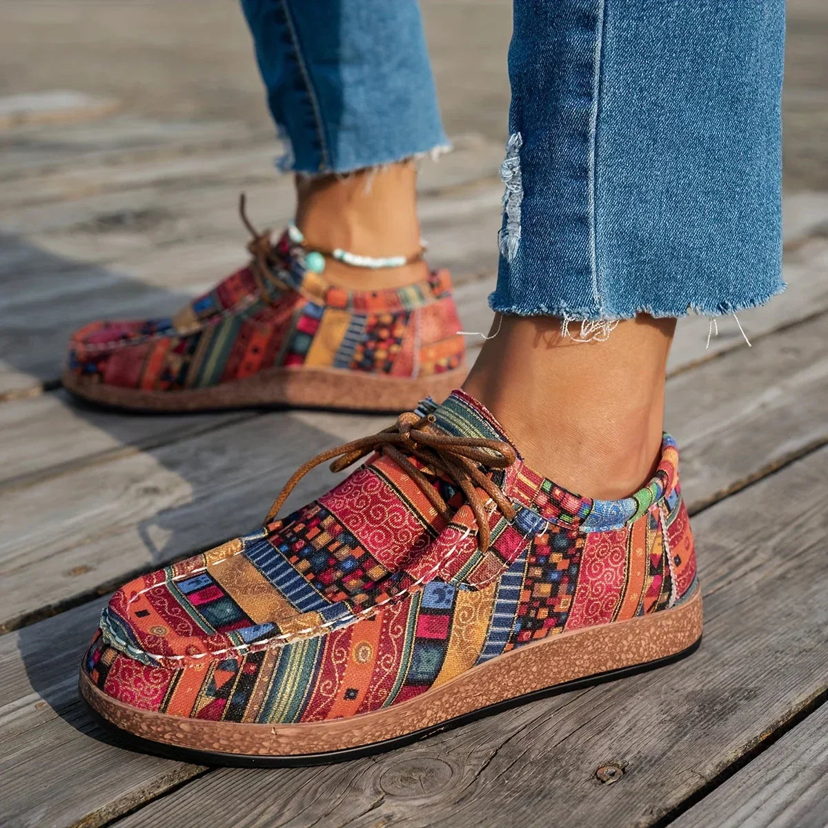 Orelia - Cushioned Comfort Slippers - Red