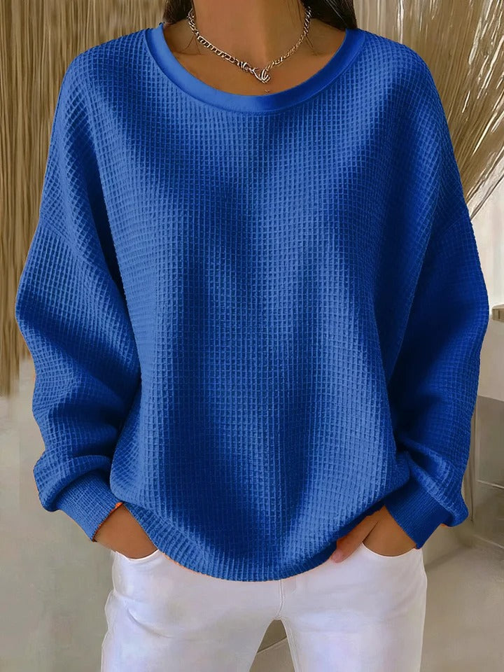 Olean - Soft-Touch Oversized Sweatshirt - Pink