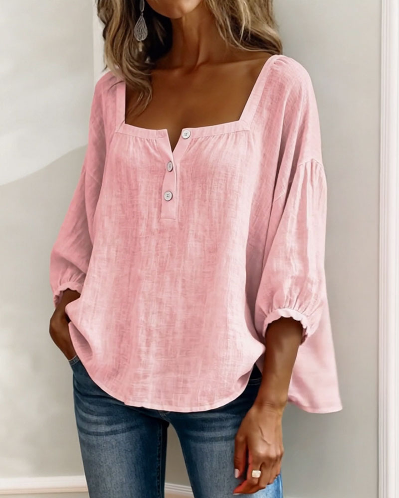 Zoya - Breezy Linen Blouse - White