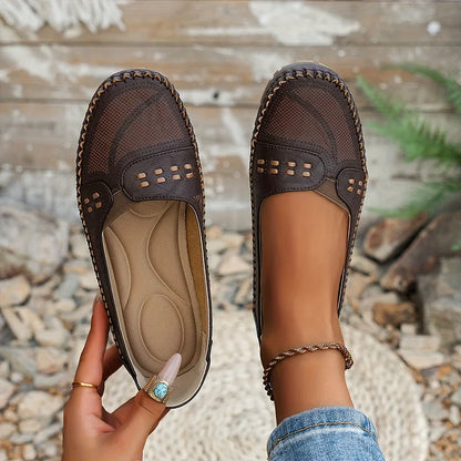 Willow - Supportive Slip-On Shoes - Beige