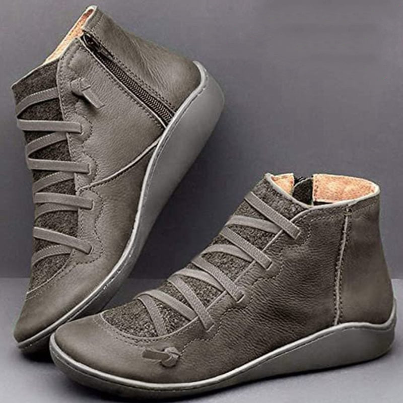 Wenora - Zip Lace High-Top Sneakers - Brown