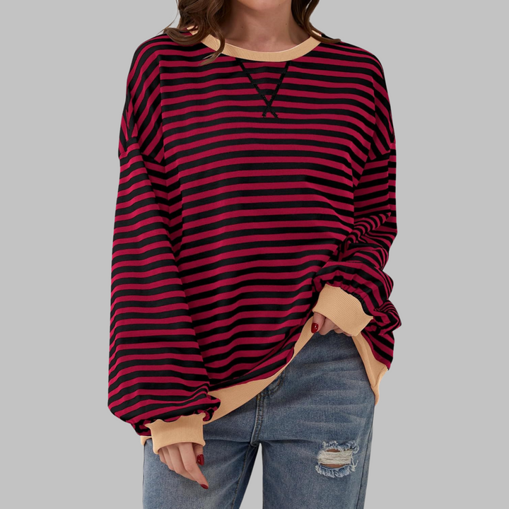 Revia - Stylish Casual Sweatshirt - Black