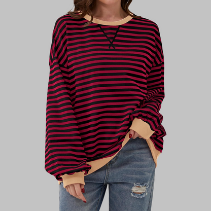 Revia - Stylish Casual Sweatshirt - Black