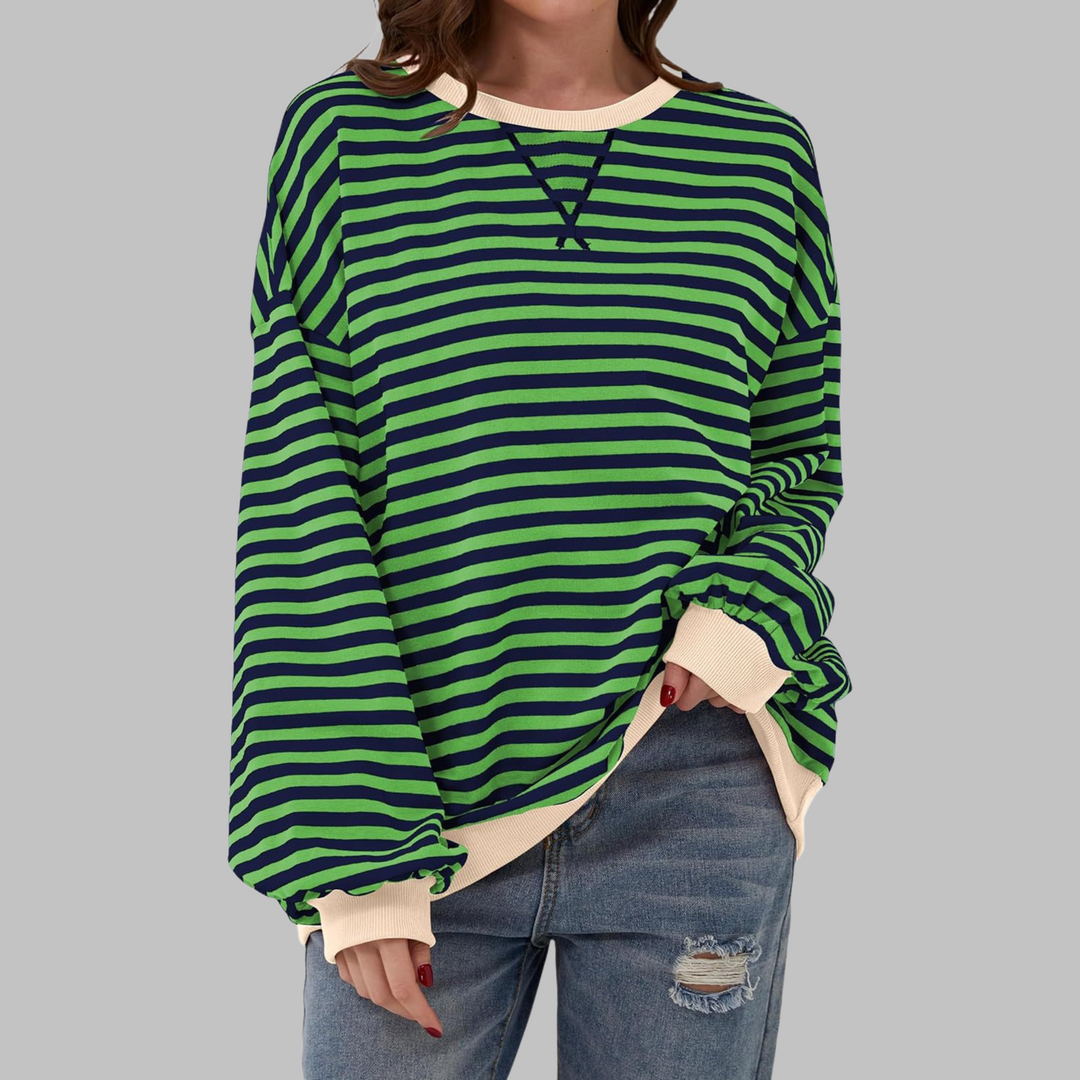 Revia - Stylish Casual Sweatshirt - Green