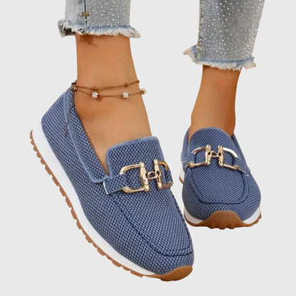 Lirina - Casual Slip-On Loafers - Blue