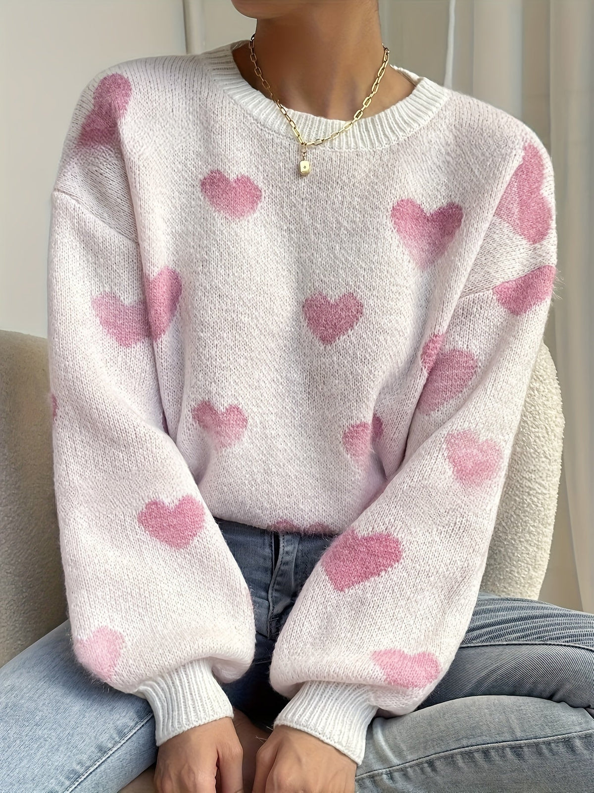 Zarael - Stylish Casual Sweater - White