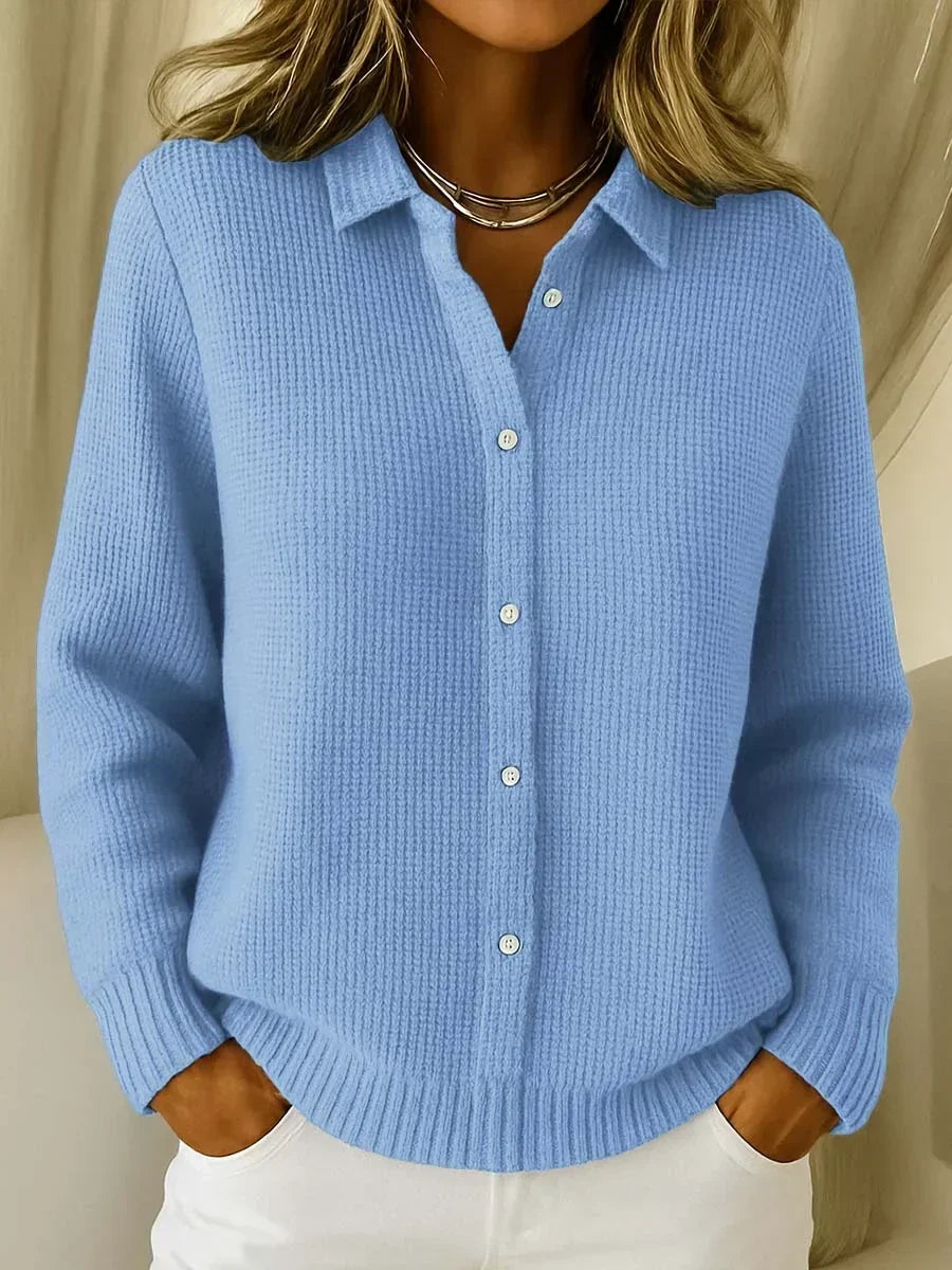 Elisenda - Soft-Touch Knit Jumper - Blue