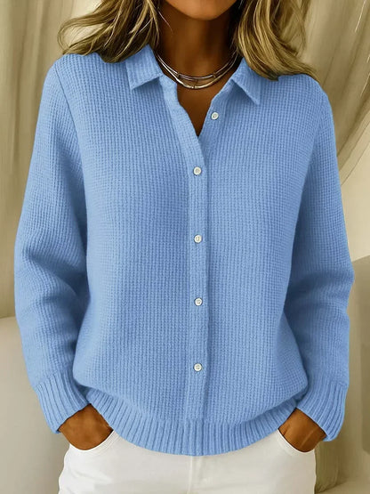 Elisenda - Soft-Touch Knit Jumper - Blue