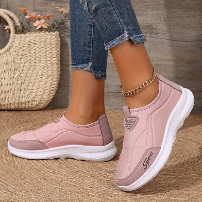 Solirae - Supportive Comfort Walking Sneakers - Black