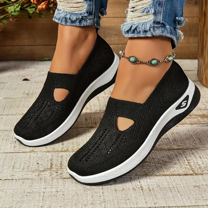 Yalia - Cushioned Walking Shoes - Purple