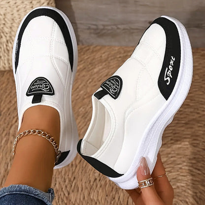 Solirae - Supportive Comfort Walking Sneakers - White