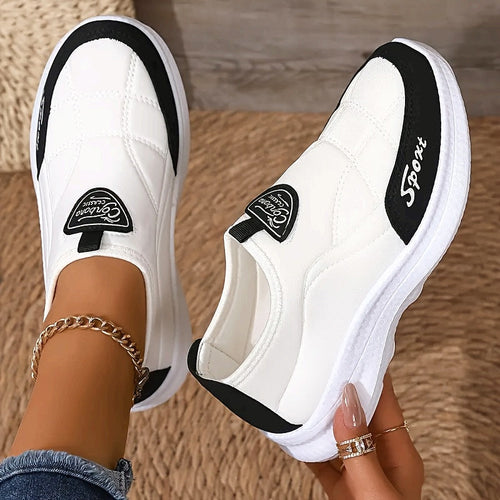 Solirae - Supportive Comfort Walking Sneakers - White