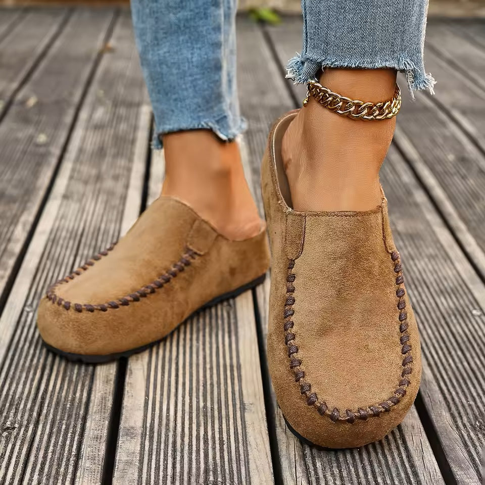 Zayella - Cushioned Walking Shoes - Brown