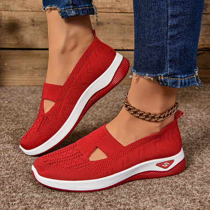 Yalia - Cushioned Walking Shoes - Purple