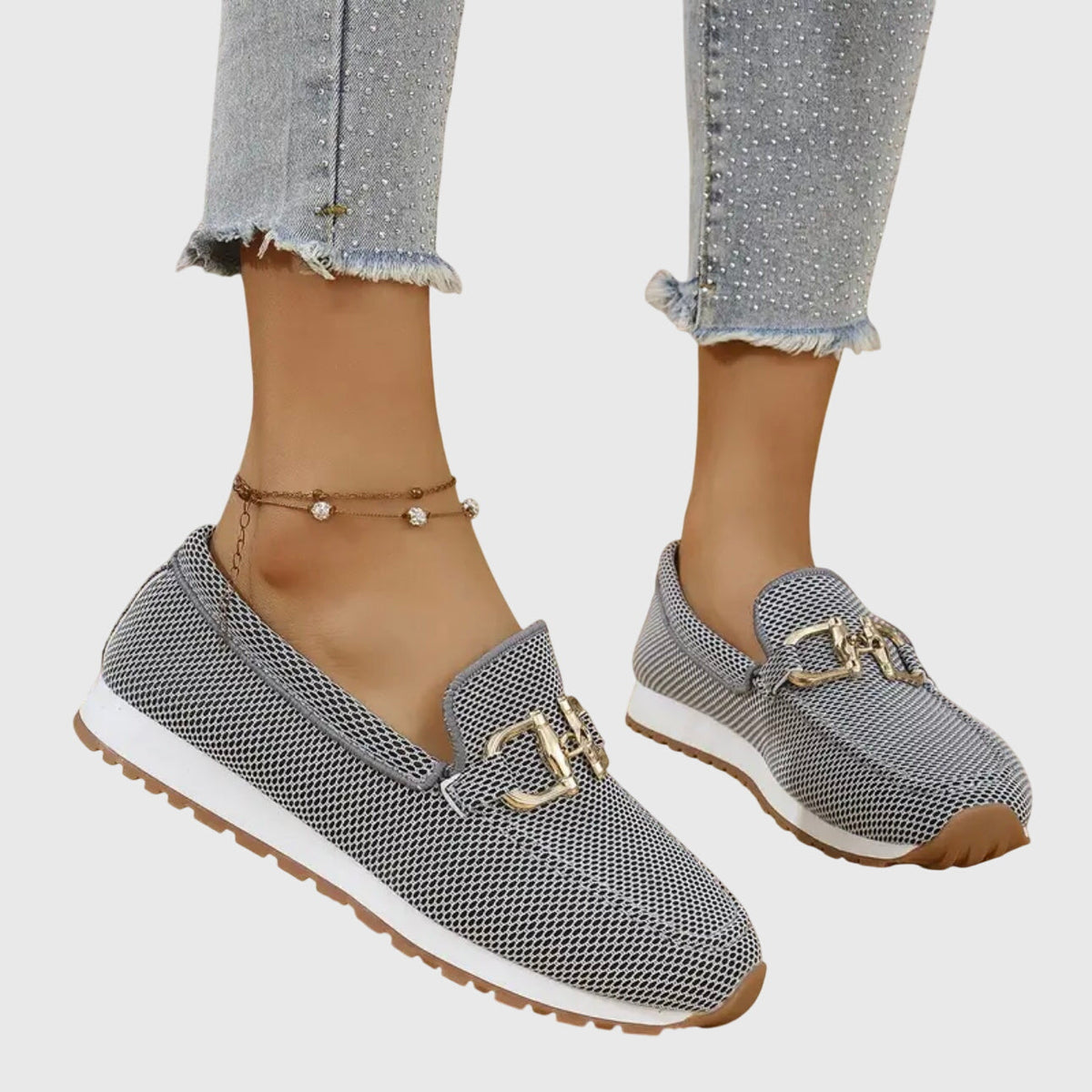 Lirina - Casual Slip-On Loafers - Blue
