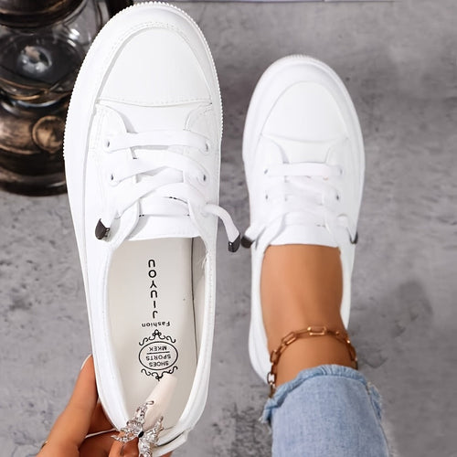 Jessamy - Comfort Lace-Up Shoes - White