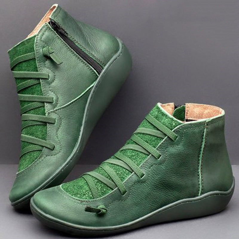 Wenora - Zip Lace High-Top Sneakers - Brown