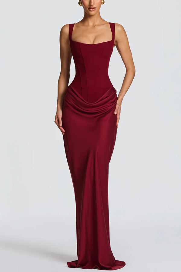 Naomi - Silky Maxi Dress - Black