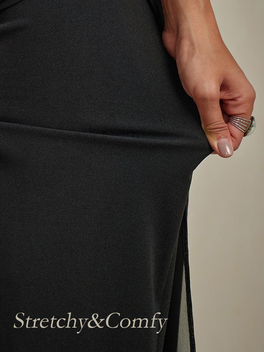 Tairess - Wide Leg Trouser - Black