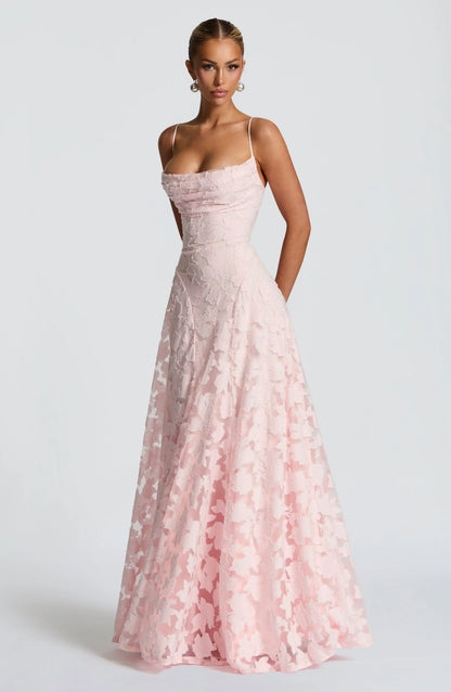 Veya - Lustrous Evening Dress - Ivory