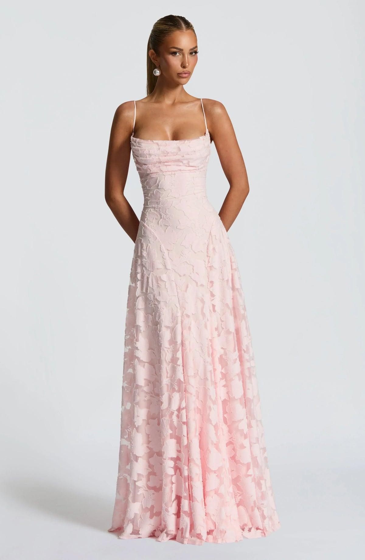 Veya - Lustrous Evening Dress - Ivory