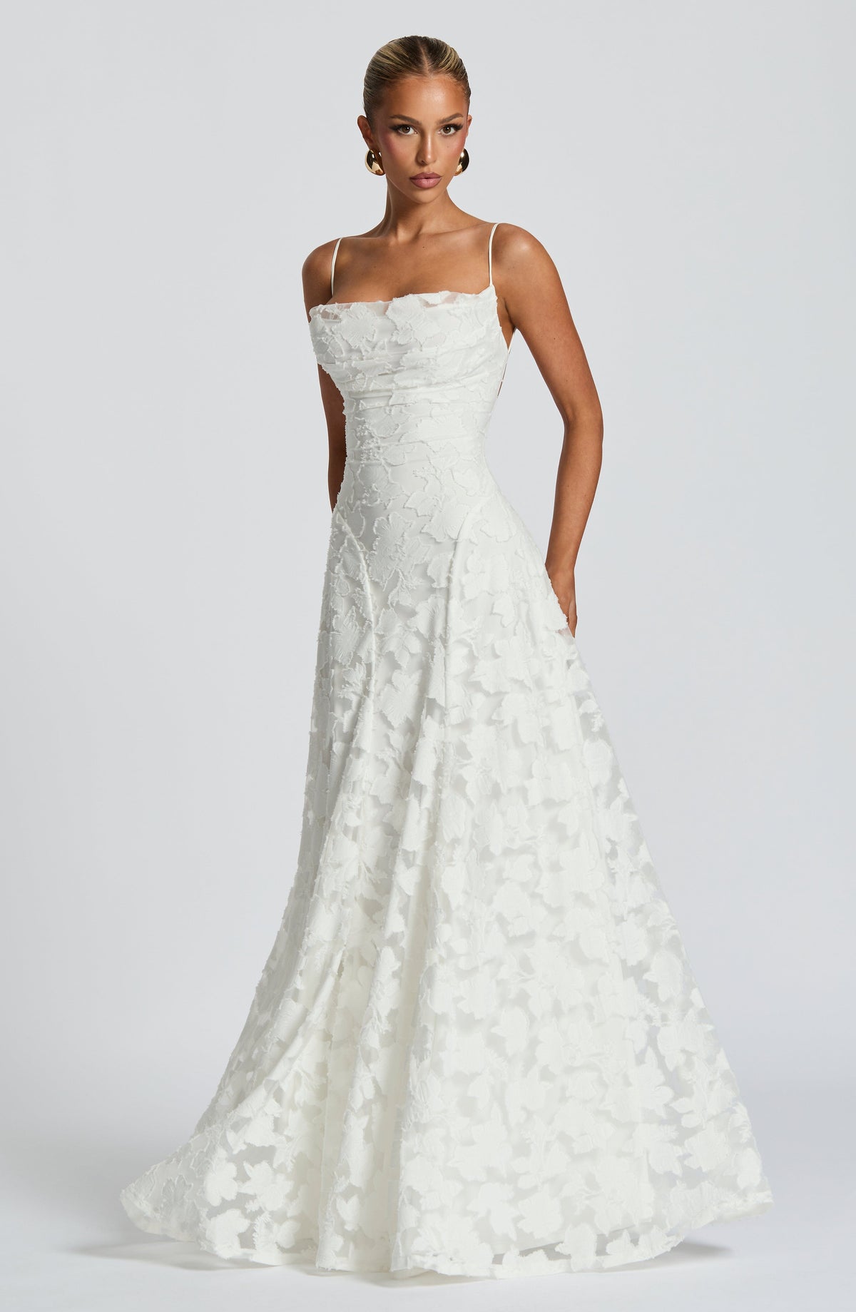 Veya - Lustrous Evening Dress - Ivory