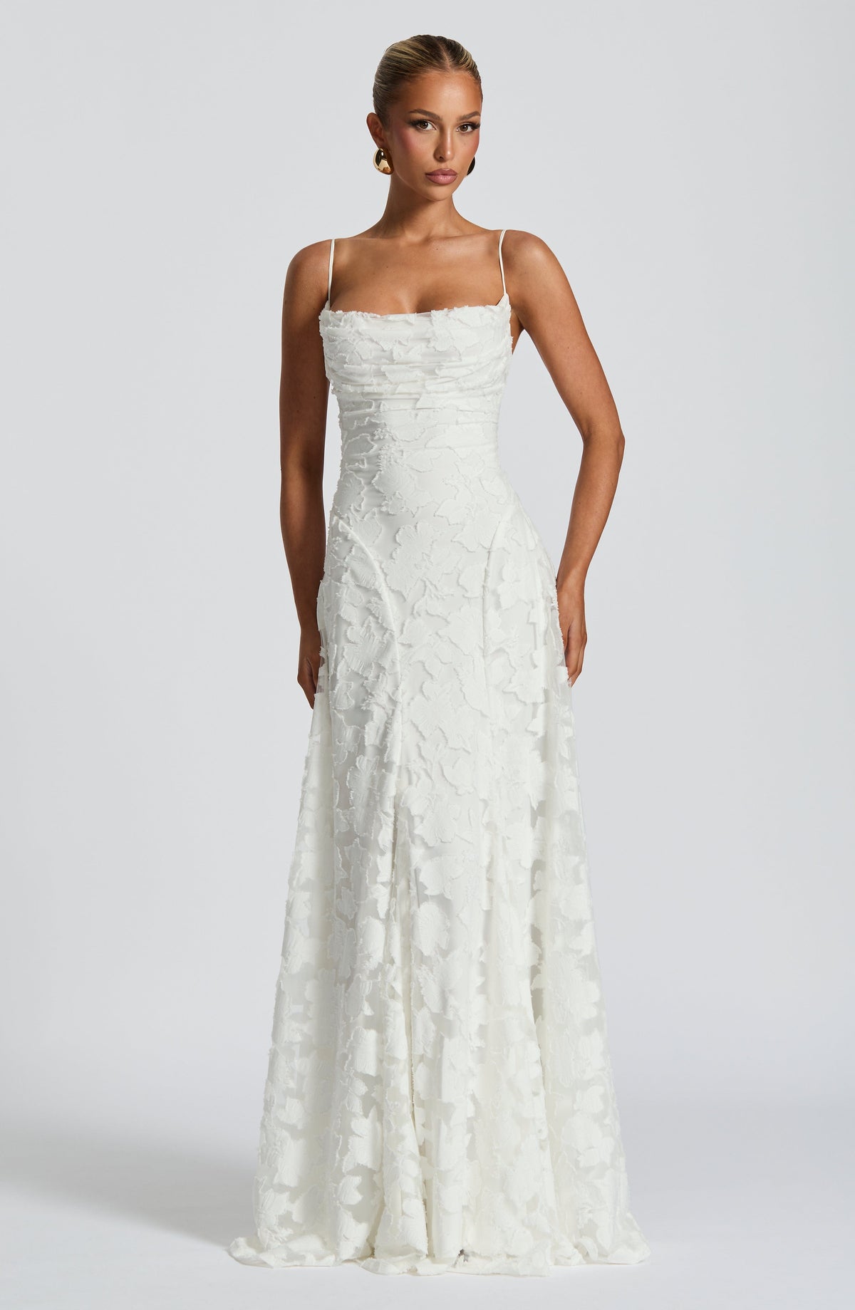 Veya - Lustrous Evening Dress - Sage
