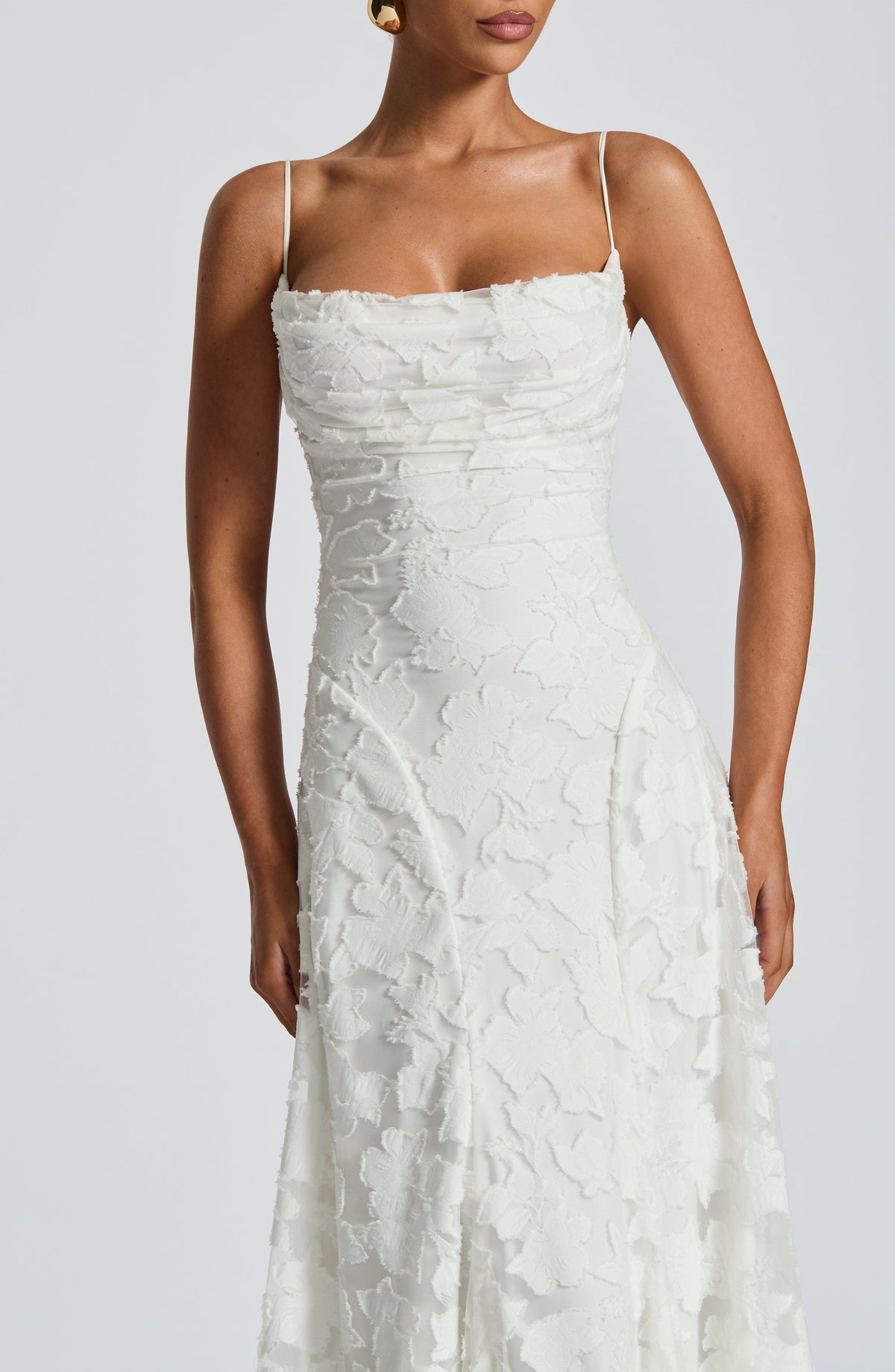 Veya - Lustrous Evening Dress - Sage