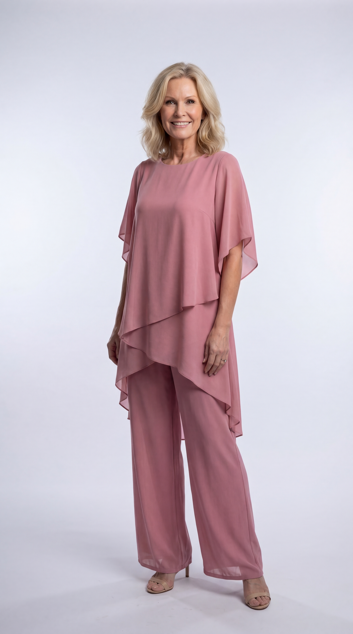 Jemima - Draped Two-Piece Set - Purple