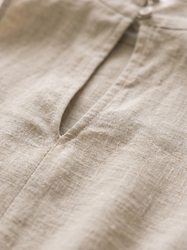 Goldie - Lightweight Linen Two-Piece Set - Khaki