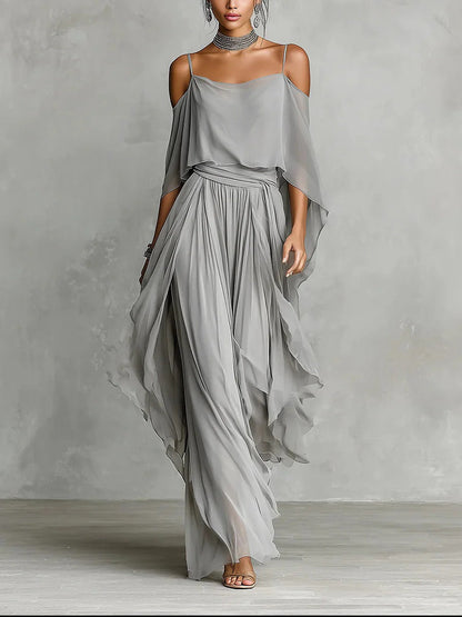 Xylia - Lightweight Two-Piece Set - Grey