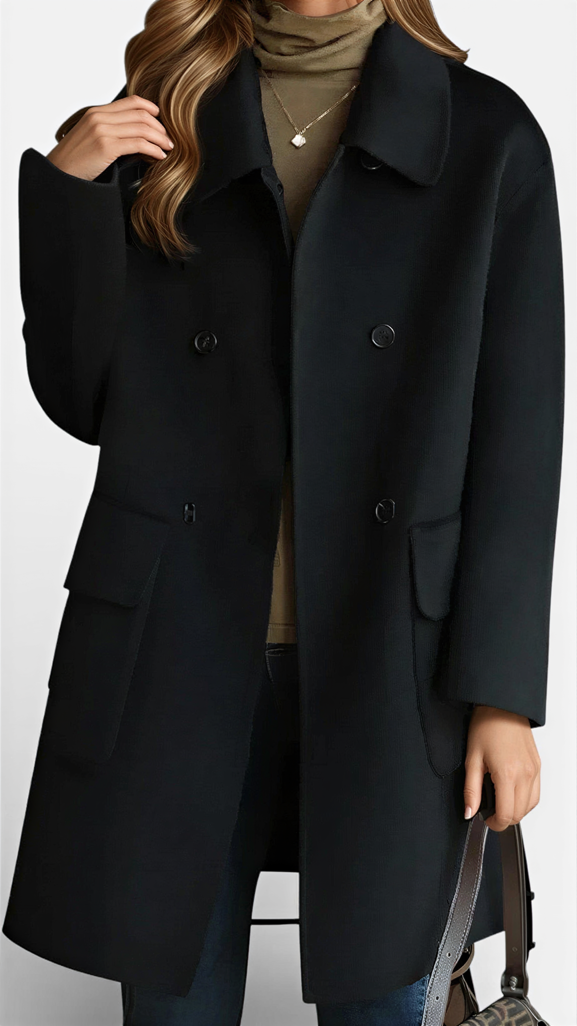 Taryna - Stylish Casual Coat - Beige