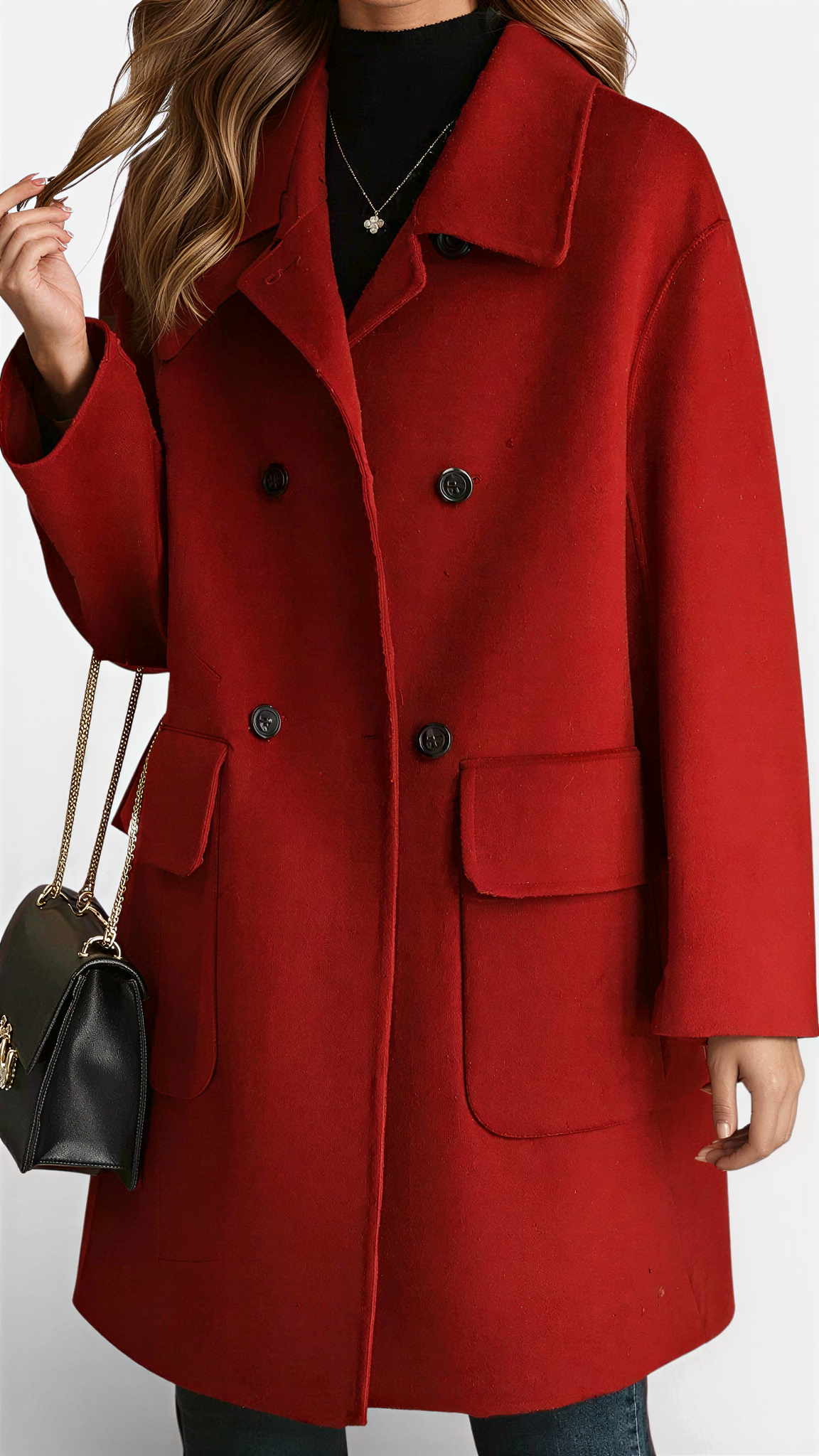 Taryna - Stylish Casual Coat - Beige